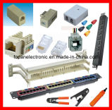 Keystone Jack Face Plates & 110 Wiring / Block Cable Tester & Patch Panel RJ45 Wiring Block