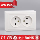 ABS Material Surface Mounting Double 2pin 16A Wall Socket