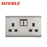 146*86mm 250V/13A Stainless Steel Electric Switched Socket
