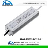 Waterproof IP67 60W Switch Power Supply 12V with Ce/RoHS, LED, IP67