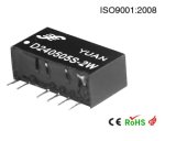 0.1W-3W Fixed Input, Unregulated Dual Separate Output DC DC Converter Dxxxxs/D-Xw Series