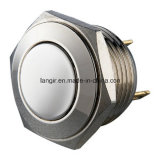 16mm Pin Terminal Momentary Nickel Plated Brass Push Button Switch
