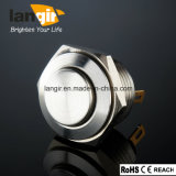Stainless Steel Waterproof Pin Terminal Push Button Switch (V16-H-1-P-S)