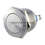 19mm Stainless Steel Flat Head Screw Terminal Reset Push Button Switch