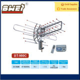 Outdoor UHF VHF Antenna Remote Control Rotated 360 Degrees with Cables