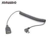 Right Angle Elastic Adapter Mini B Male to USB a Female Host Cable for Digital Cameras (9.5428)