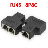 RJ45 Splitter 1 Female to 2 Female Suitable for Super Category 5/6 Ethernet