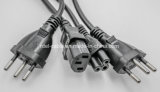 Brazil Inmetro 3 Pin Universal Home Appliance Power Cord