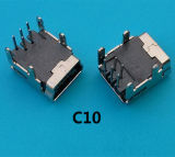 High Quality 90 Degree 5 Pin USB Mini Connector