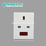 Good Quality White Color 13A 3 Way Adaptor with Neon