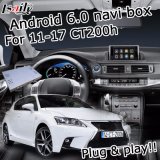 Android 6.0 Navigation Interface Box for Lexus CT200h with Rear View Touch Screen