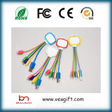 LED Charger&Transfer Flat Micro USB Cable Colorful Network Cable