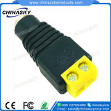 2.1*5.5mm CCTV Female Power Connector with Yellow Screw Terminal (PC101YL)