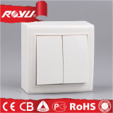 10A ABS Material Surface Type 2 Gang Switch