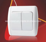 Euro Standard Switch Socket 220V One Gang One Two Way Two Gang Two Way Big Button Viko Style Electric Light Switch Socket