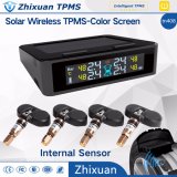 China TPMS Factory Tyre Pressure Monitoring System USB Charge Solar Power 4 Sensors Infinion IC