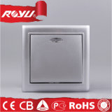 CE Certificate PC Material Silver Painted Electric Switch
