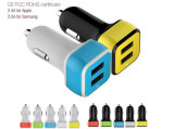 China Supplier Dual Port USB Car Charger for Smart Phone or Table with Ec and RoHS Certificate