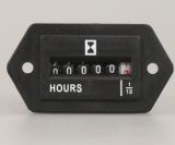 Hour Meter Counter Mechanical Display Meter for Motor or Enigneer Uses 6 Digits AC110-250V, DC10-80V