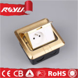 Pop-up Type French Module Copper Alloy Waterproof Floor Outlet