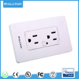 Z-Wave American Wall Socket/Us Type 2 Gang Electrical Outlet / Us Power Socket