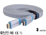 10ft Premium Gold High Speed V1.4 Flat HDMI Cable 3m