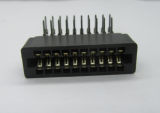 2.54mm Card Edge Connector, Right Angle DIP Available for Different Poles PBT Selective Gold Plated
