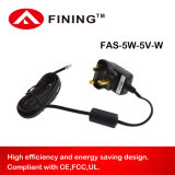 5V1A High Efficiency Wall Mounted Power Supply Adapter with EU/Us Plug