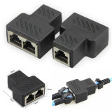 RJ45 Splitter Adapter LAN Connector 1 Female to 2 Female 8 Pin Internet Port Connector