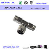 T Branch N Male to Two N Female Coaxial Adapter