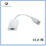 25cm White Color HDMI Converter Wholesale HDMI to VGA Adapter