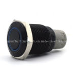 IP67 Protection Level Waterproof Black Body Push Button Switches