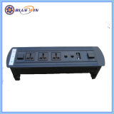 Flipping Electric Socket with Rj11 and VGA for High Class Conference Table