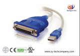 USB to dB25 connector Parallel Printer Adapter Cable with 6 Feet