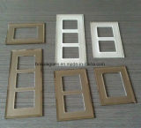 3&4mm Bevelled Edges Bornze Mirror Frosted Glass Switch Plate