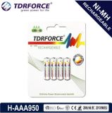 1.2V (HR03-AAA 950mAh) Rechargeable Low Self Discharge Nickel Metal Hydride China Fatory Battery