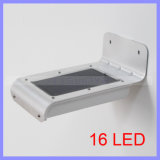 Waterproof Wireless 16 LED Solar Power Ray Sound Motion Sensor Lamp Outdoor Wall Path Garden Yard Garage Light (1119c)