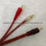3.5mm Stereo Phone Plug to 2r Gold-Plated /AV Cable