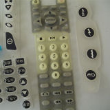 Silicone Rubber Button Keypad with Epoxy Coating