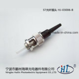 St 0.9mm Fiber Optic Connector with Ferrule for Assembly Patch Cords