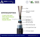 Gysta53/GYTA53 Stranded Optical Fiber Cable, Direct Burial Outdoor, Double Sheath, Steel Tape Corrugated