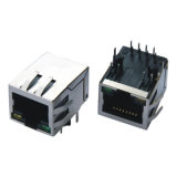 Metal Shielded 8p8c PCB RJ45 Socket for Telecom Equipment Router