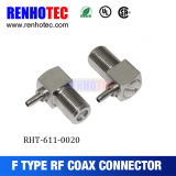 Nickel Plated R/a F Female Crimp Connector for Cable Rg174 Rg179