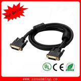 Gold Plated Male to Male DVI to DVI Cable with Dual Ferrite Cores
