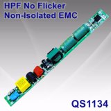 6-20W Hpf No Flicker Non-Isolated LED Tube Power Supply with EMC QS1134