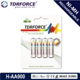 AA/Hr6 900mAh Rechargeable Nickel Metal Hydride Long Service Life Battery with Ce for Toy