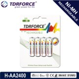 1.2V Rechargeable Low Self Discharge Nickel Metal Hydride China Fatory Battery (HR6-AA 2400mAh)