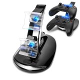 USB LED Fast Charging Adapter Stand Dock Station Charger for Dual xBox One Game Controller