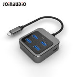USB Type C to 4 Port USB 3.0 Hub with Power Delivery Type Female Port (9.5022)