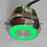 Stainless Steel 12V Green Illuminated 25mm Capacitive Switch